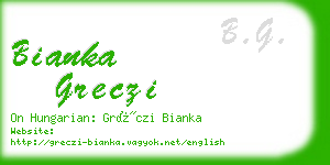 bianka greczi business card